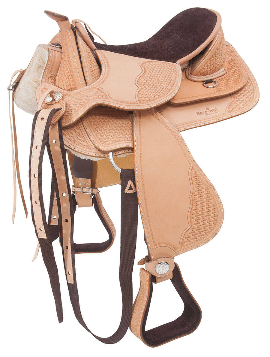 SATTEL ARIZONA ROSE brasil. Leder, inkl. Fender und Steigbügel