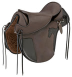 Sattel CHEROKEE Nubukleder, braun/schwarz